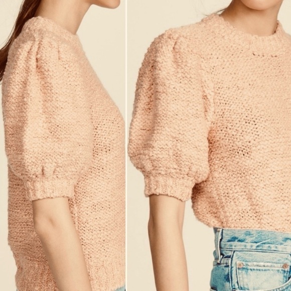 ULLA JOHNSON ZULA ROSE PULLOVER KNIT TOP SMALL - Picture 3 of 14